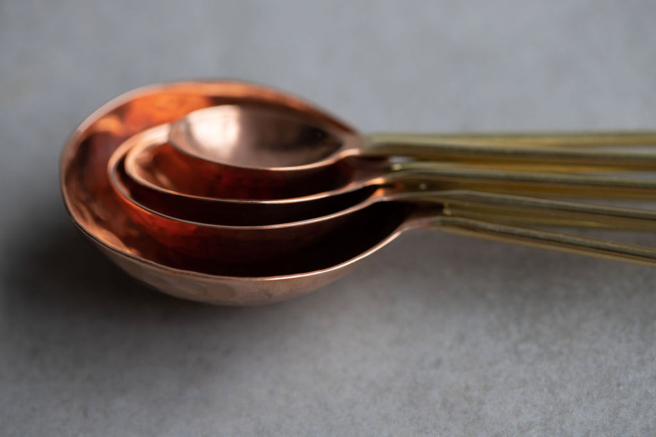 Copper-Brass: Measuring Spoons for the Stylish Kitchen – The Punctilious  Mr. P's Place Card Co.