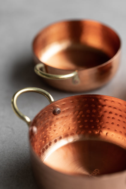 Hammered Copper Measuring Cup Set