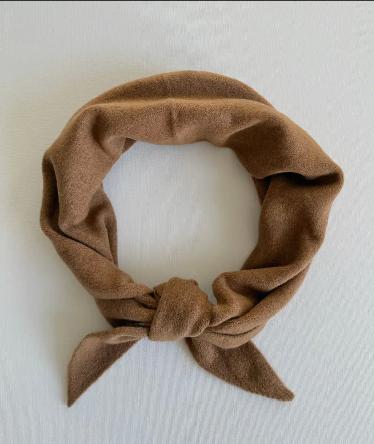 Wool Neck Scarf - Camel