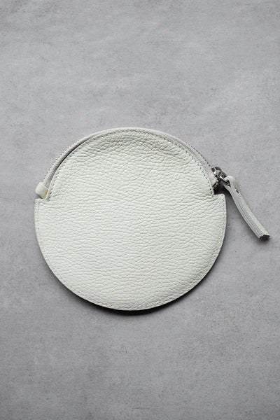 Handmade Leather Pouch - Cream