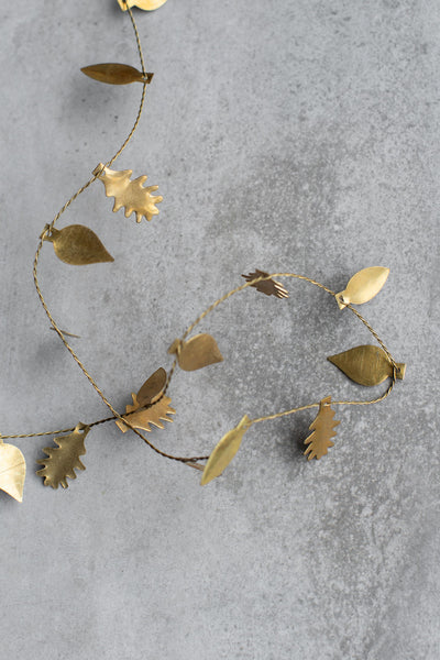 Brass Leaf Garland