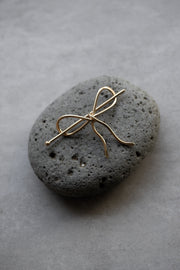 Brass Bow Hairpin