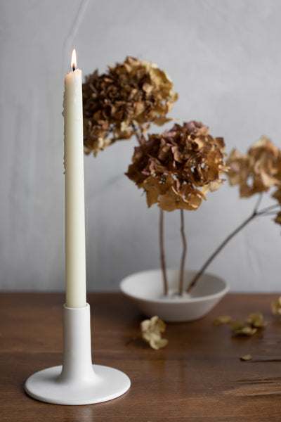 Taper Candle Holder - Matte White