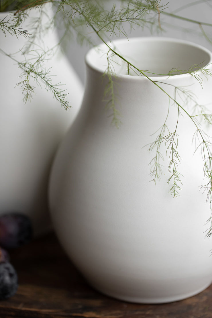 Onion Vase - Matte White