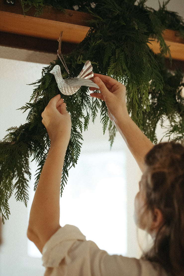 Tin Dove Ornament