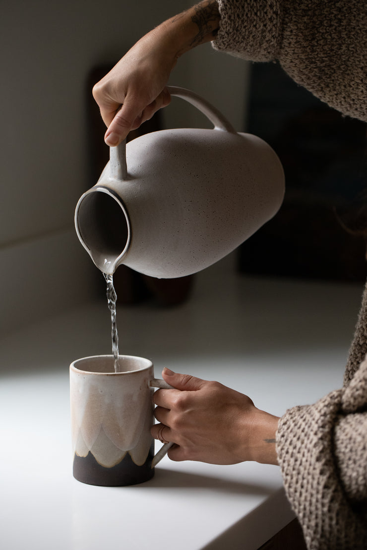 Trefoil Pitcher - Matte Grey