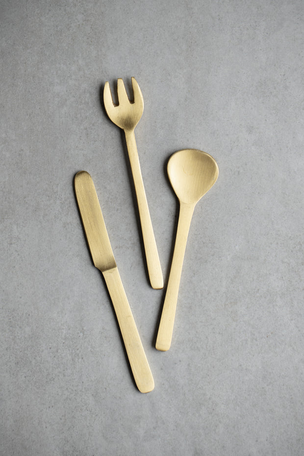 Brass Dessert Fork