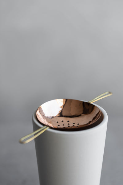 Copper + Brass Tea Strainer