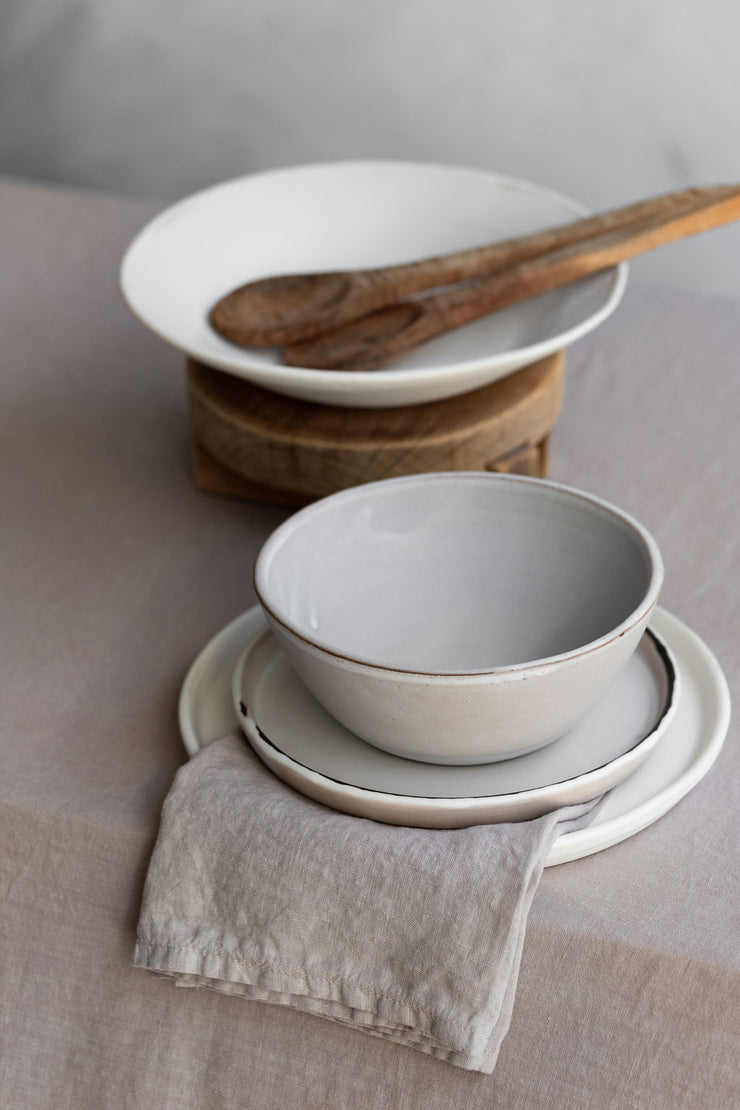 Notary Matte Grey Dinnerware Set