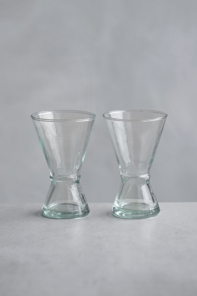 Hourglass Drinking Vessel Set of 6