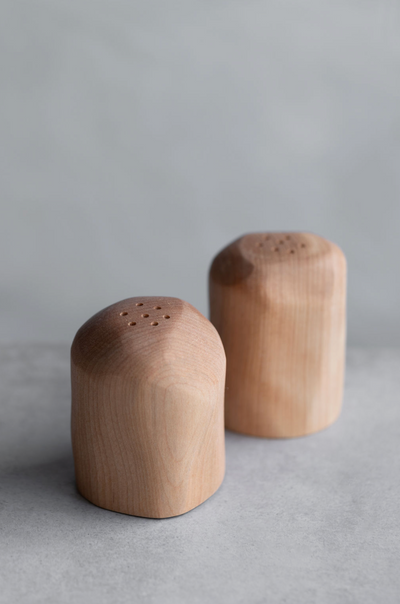 Handmade Oak Salt + Pepper Shaker