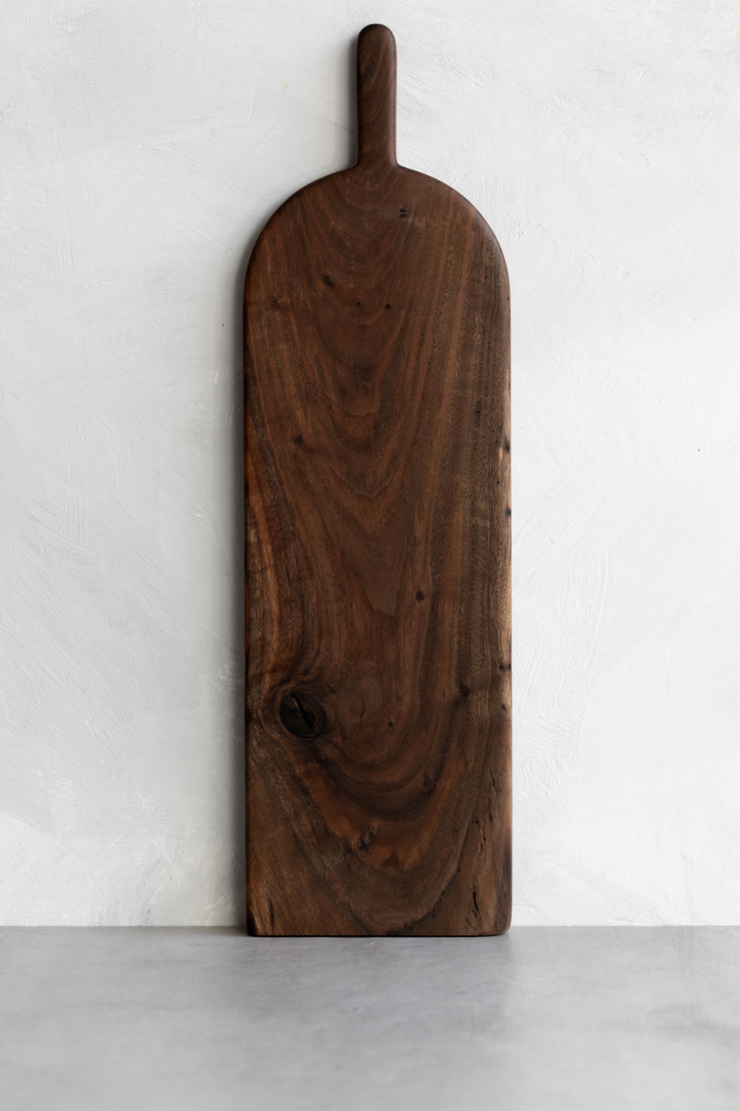 Rounded Black Walnut Board with Handle