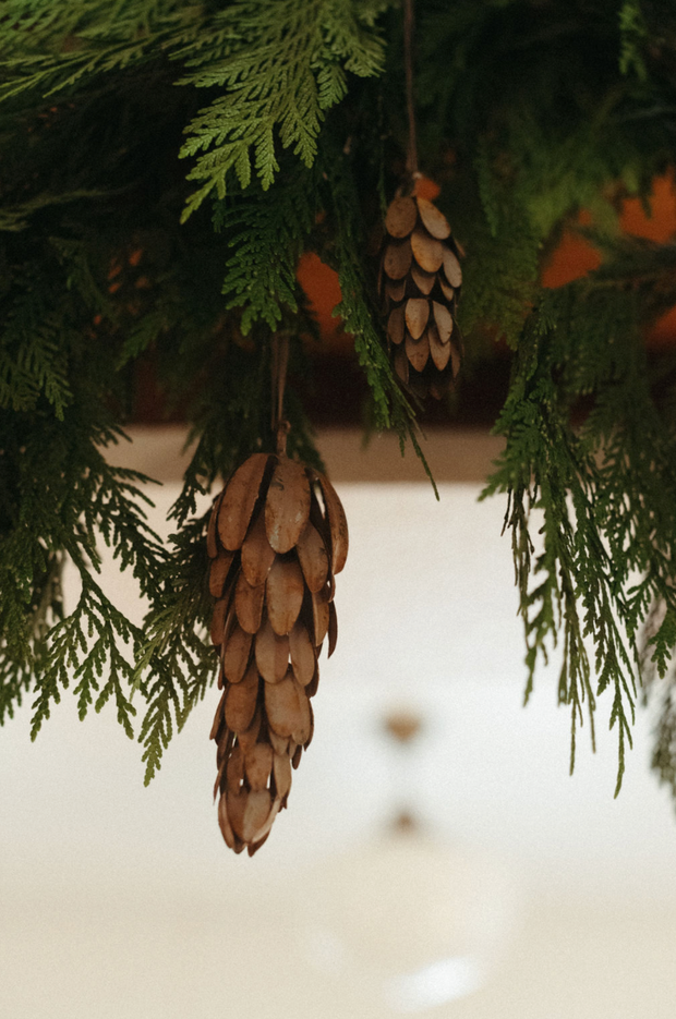 Large Iron Pinecone Ornament