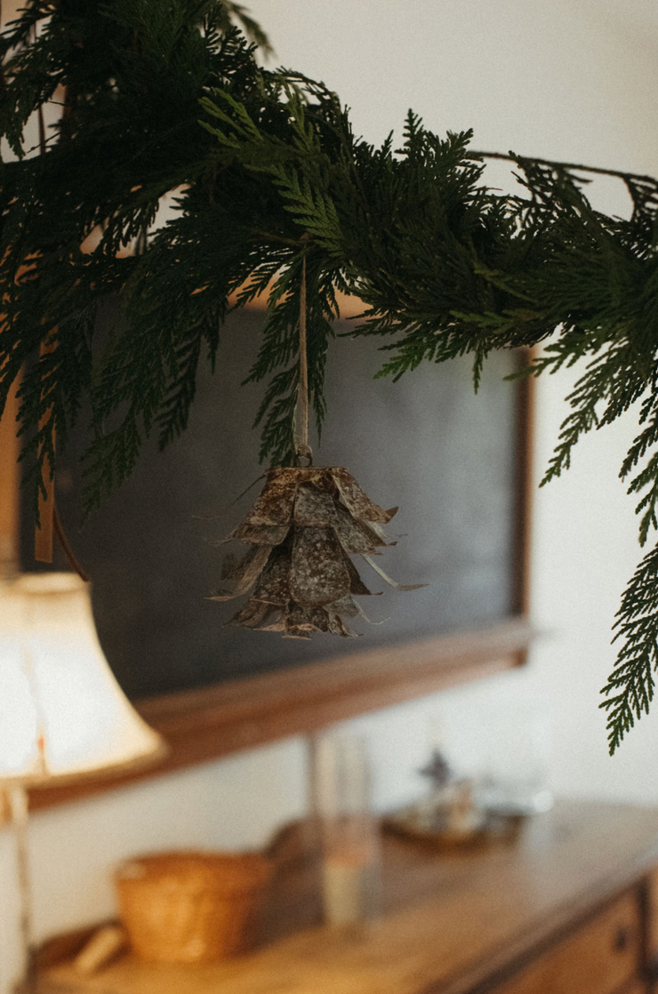 Patina Pinecone Ornament