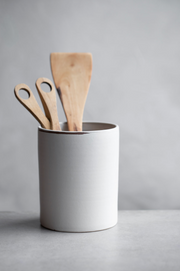 Ceramic Utensil Holder - Chalk