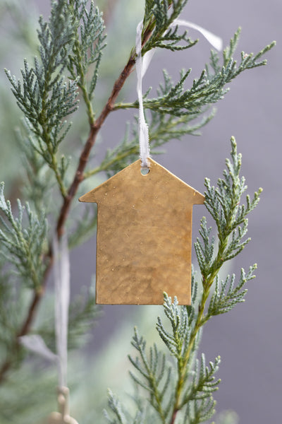 Delicate Brass House Ornament