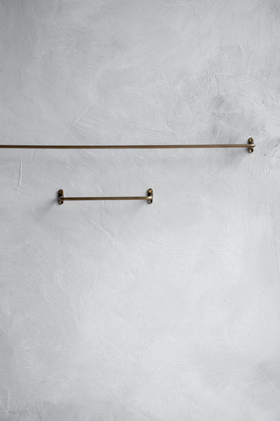 Minimal Towel Bar - Brass