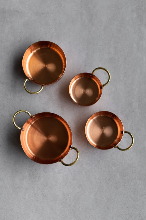 Hammered Copper Measuring Cups