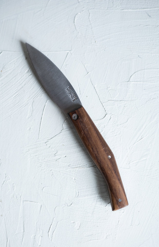 Rosewood Handle Curved Blade Carpet Knife Mushroom Knife